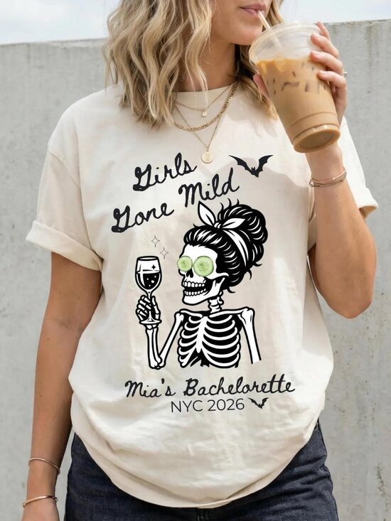 Tops - Halloween Bachelorette Shirts, Girls Gone Mild Shirt